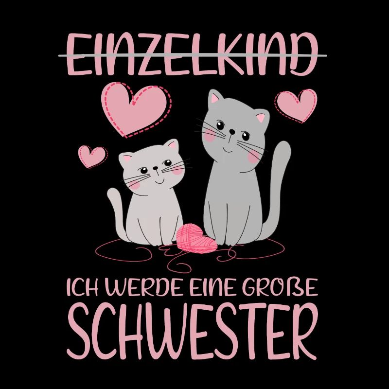 Einzelkind Ich werde große Schwester süße Kätzchen