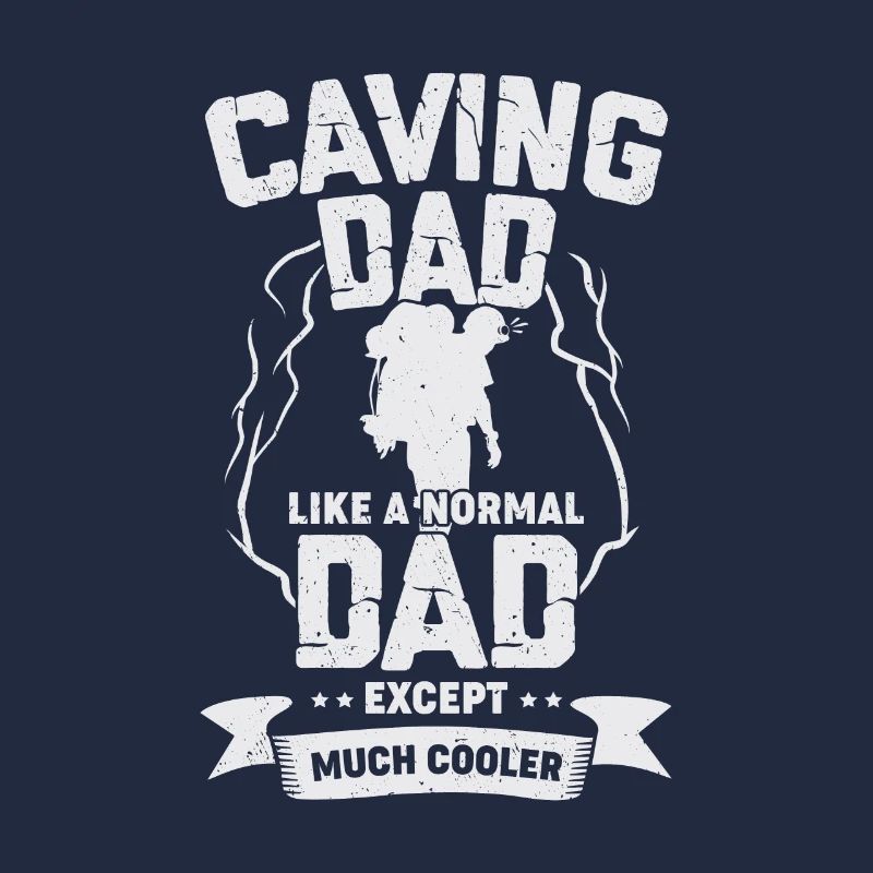 Caving Papa Caver Father Gift