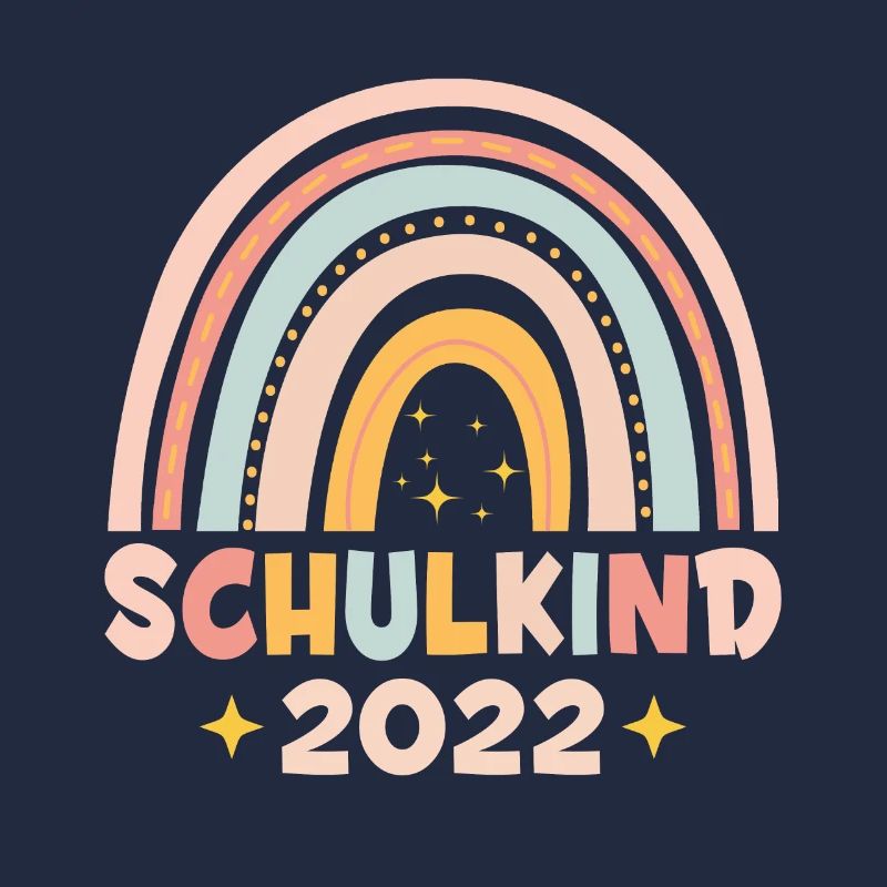 Schulkind 2022 Bunter Regenbogen