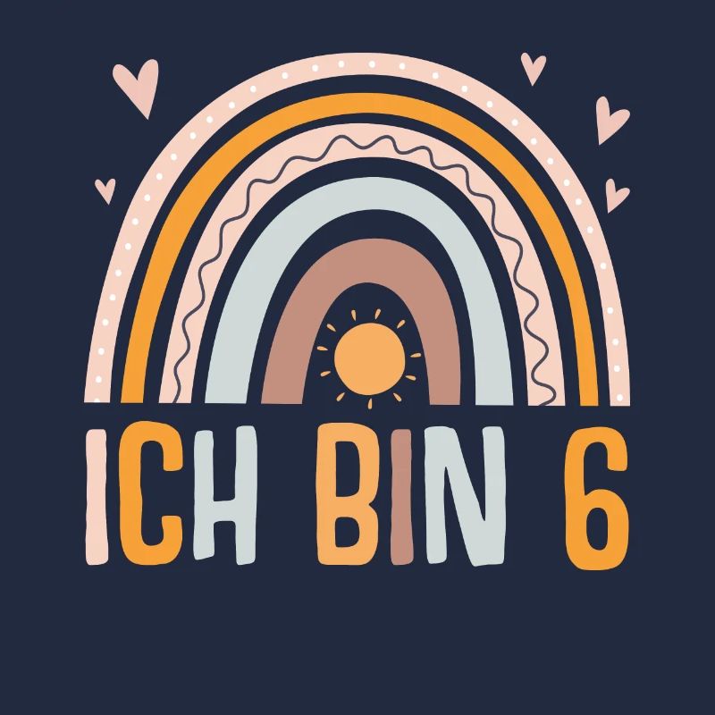 6. Geburtstag Regenbogen Mädchen