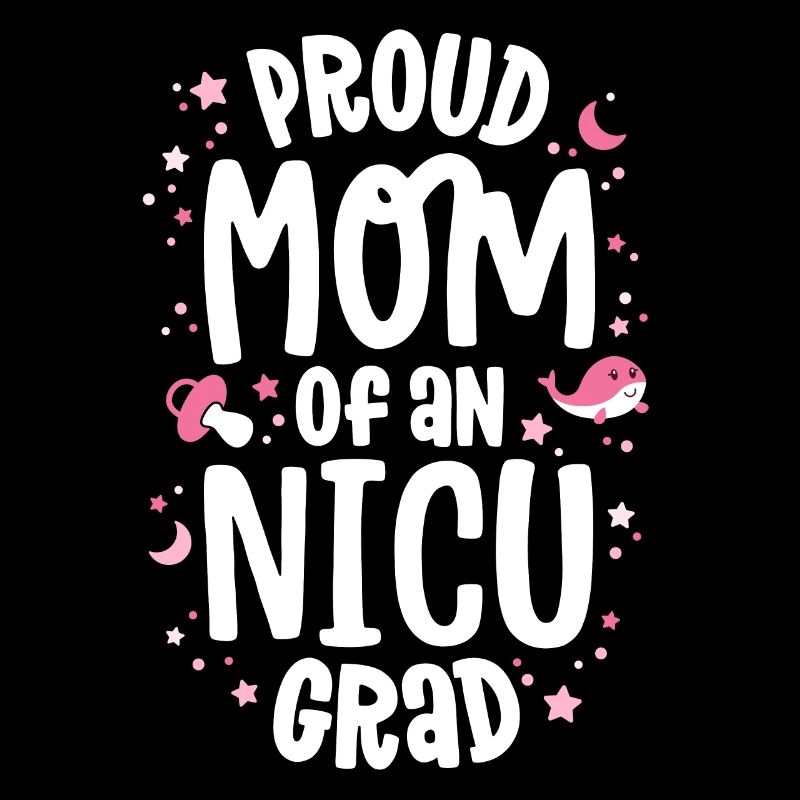 Stolze Mutter einer NICU-Absolventin NICU Grad Mutter