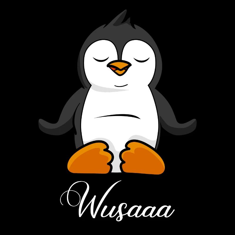 Auszeit Durchatmen Wusaaa Pinguin