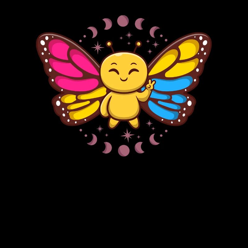 Pansexual Monarch Butterfly Insect Subtle Pan