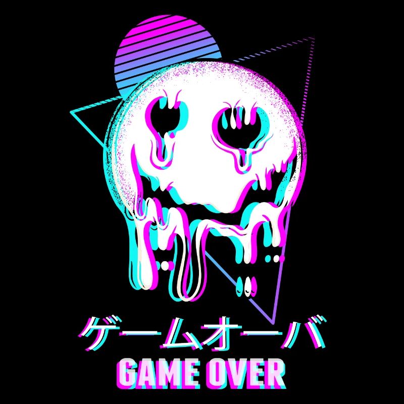 Game Over Ästhetischer Goth Vaporwave Traurig