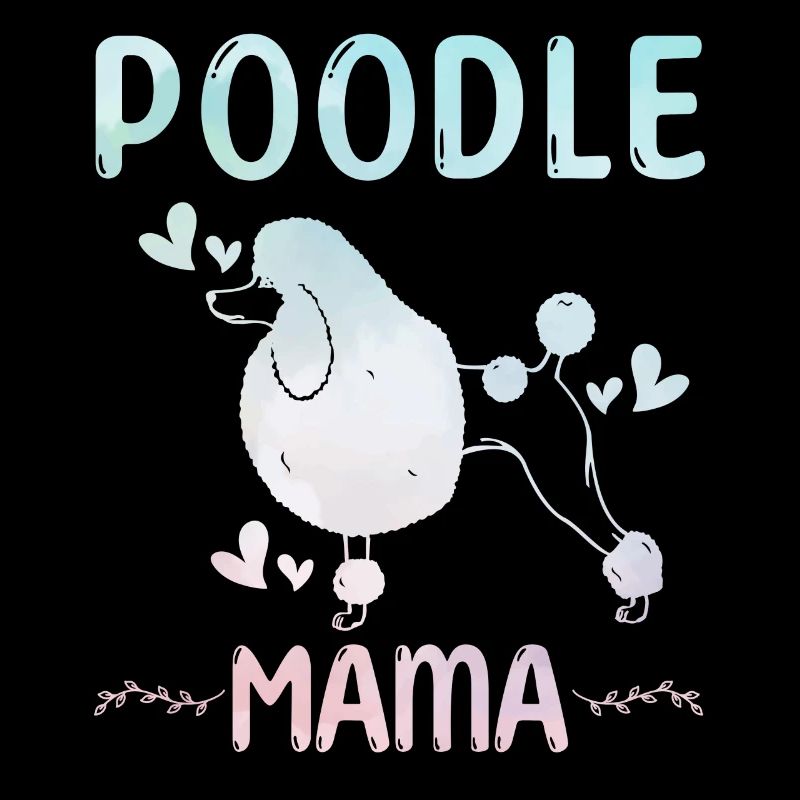 Pudel Mama Hund Niedlicher Pudel