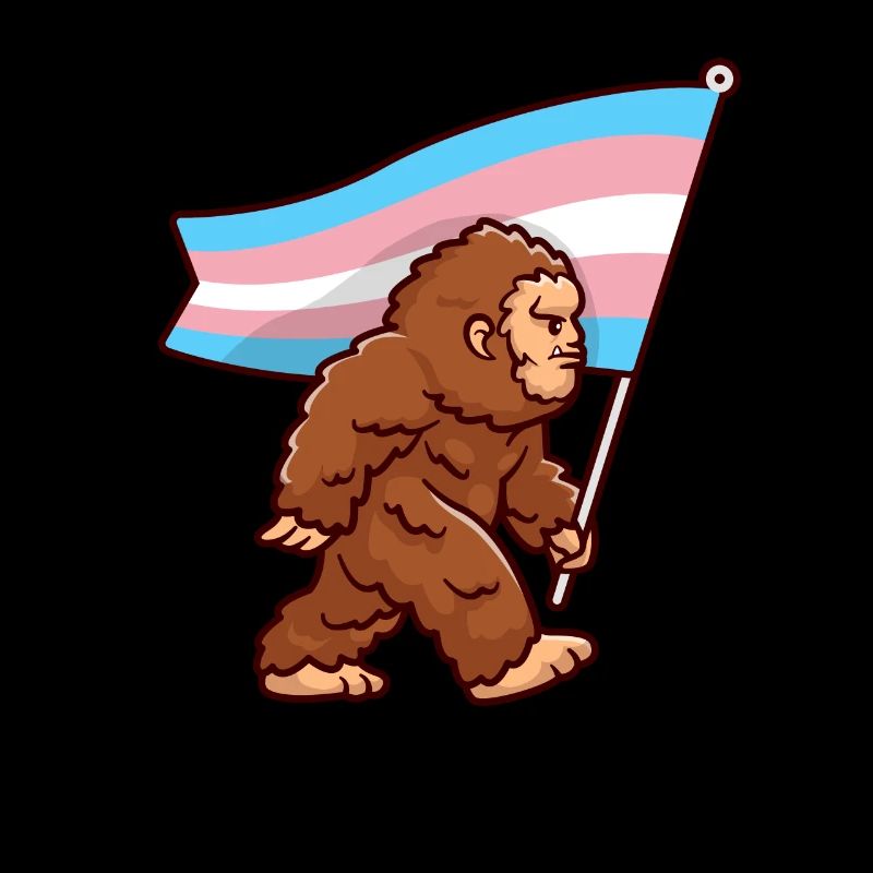 Bigfoot Transgender Pride Trans Flag Couleurs