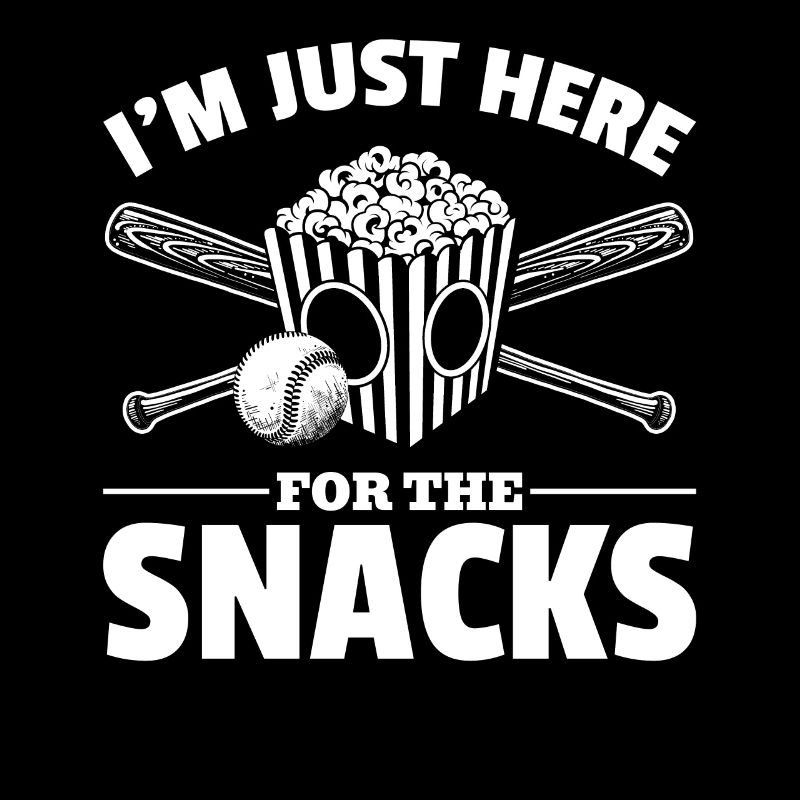 Popcorn Baseball Snack Food Lovers