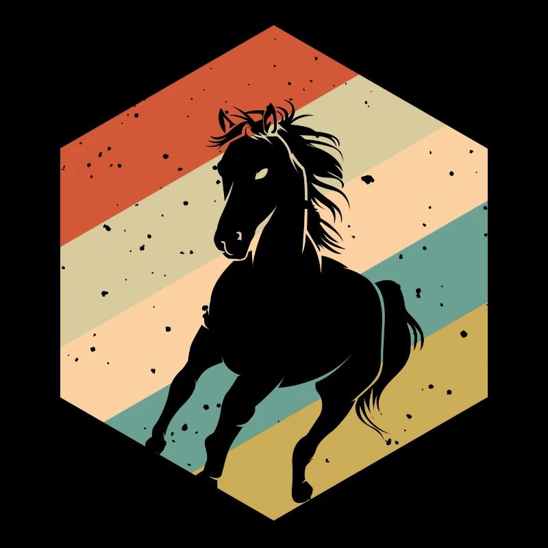 Retro Vintage Pferd
