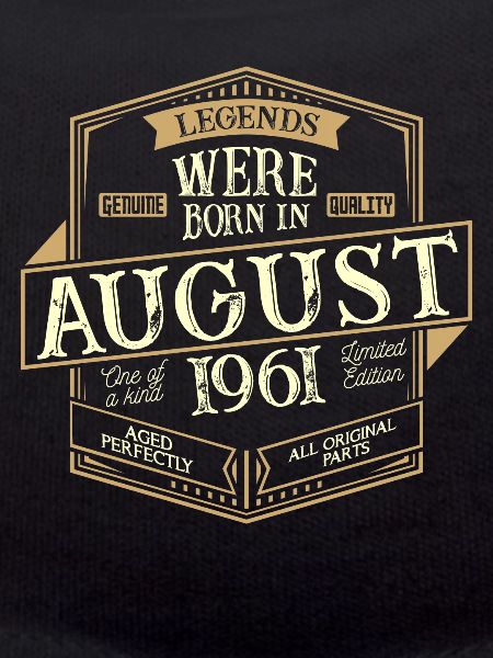 August 1961 birthday man