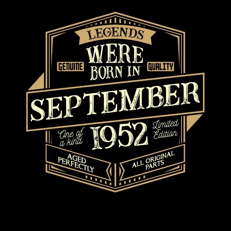 September 1952 Geburtstag Mann