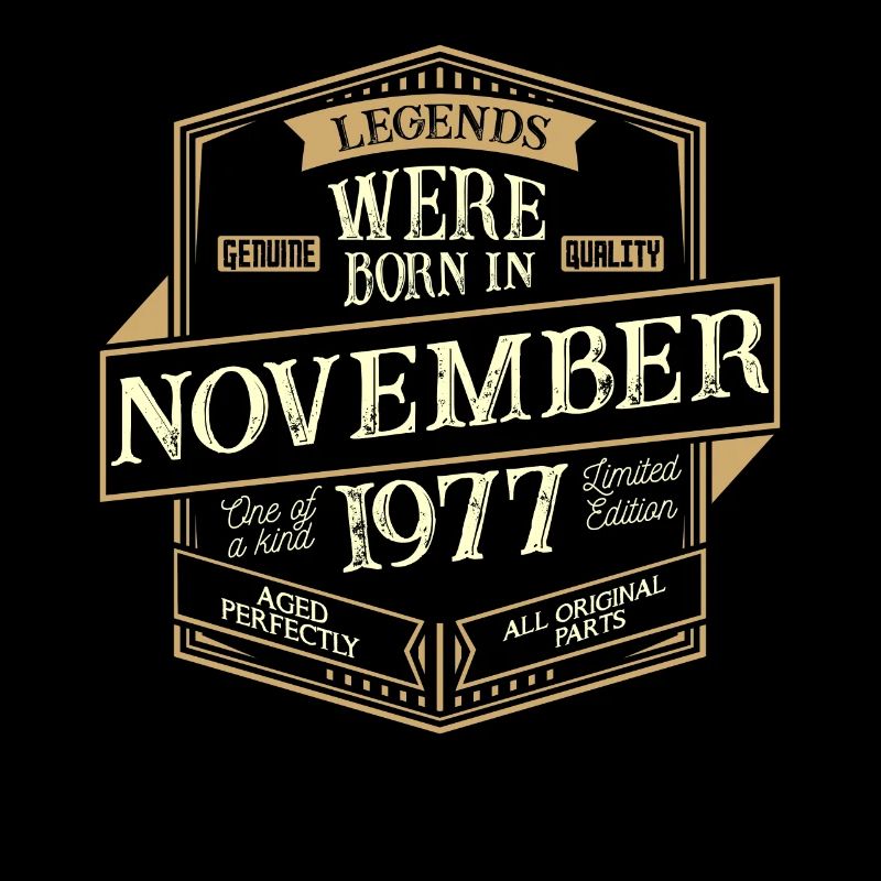 November 1977 Geburtstag Mann
