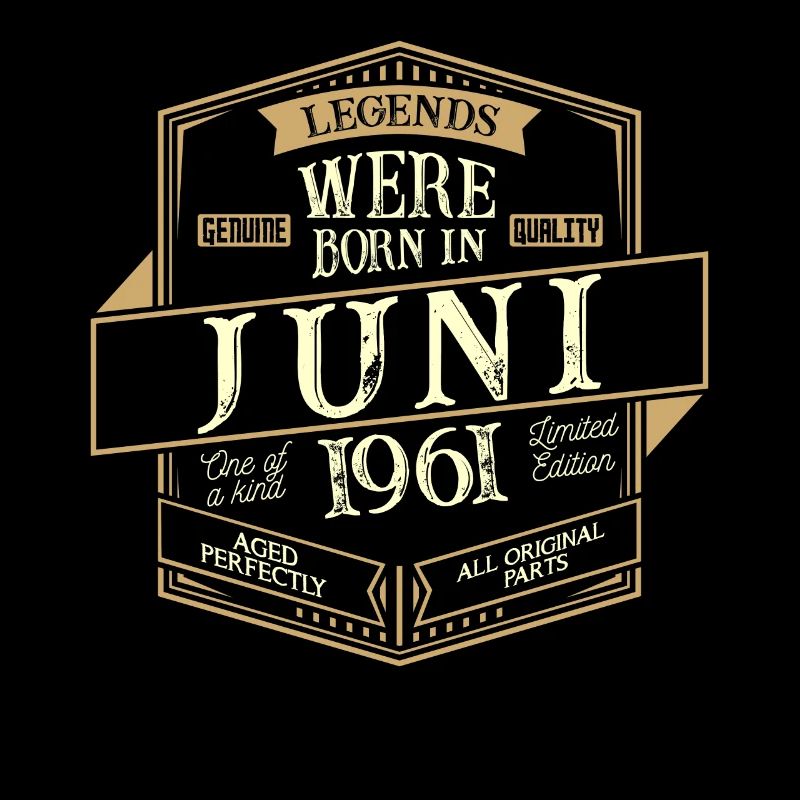 Juni 1961 Geburtstag Mann
