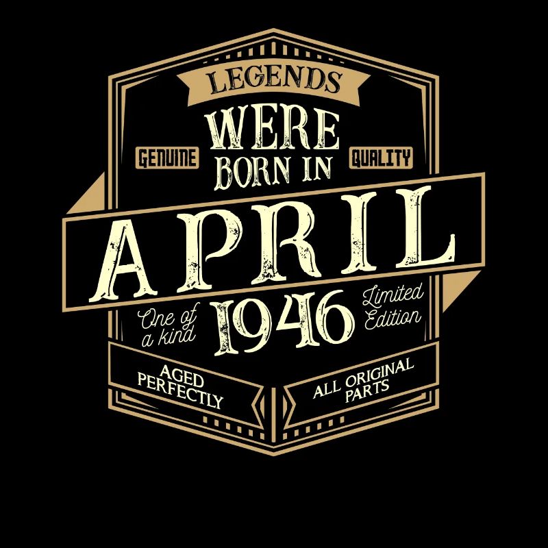 April 1946 Geburtstag Mann