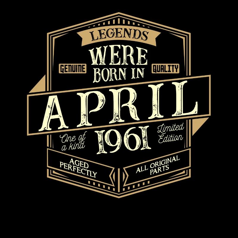 April 1961 Geburtstag Mann