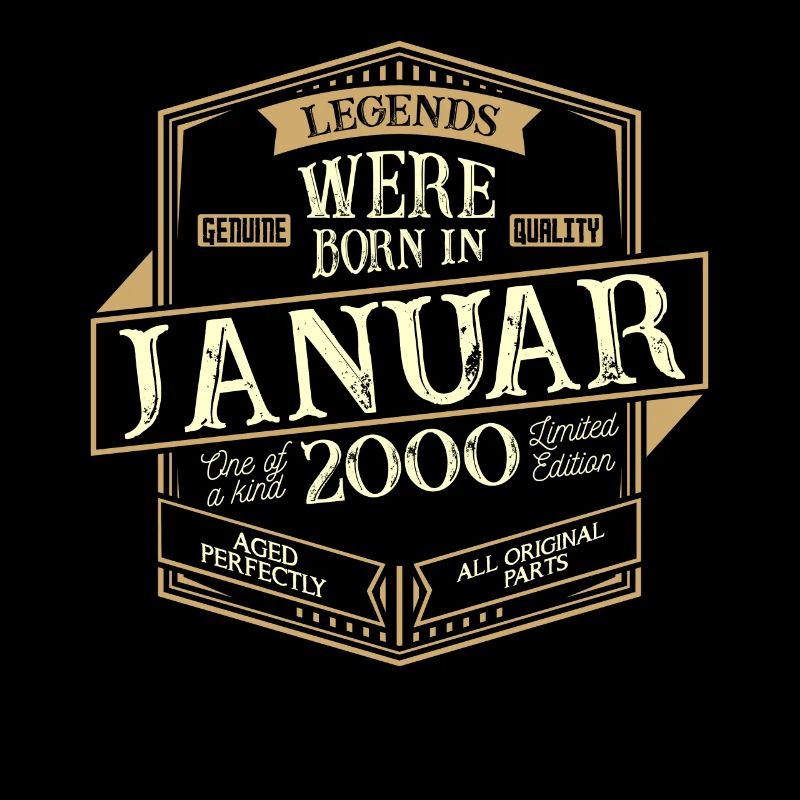 Janvier 2000 Anniversaire Homme