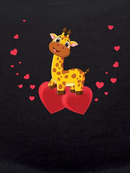 Nice giraffe With hearts