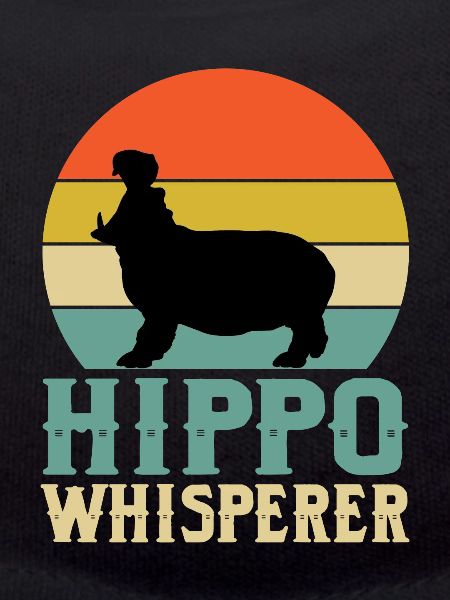 Funny Hippo Whisperer