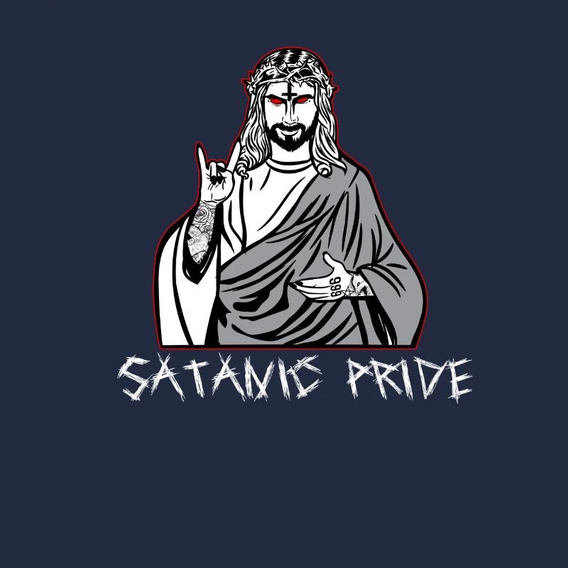 Satanic Pride Not Today Jesus