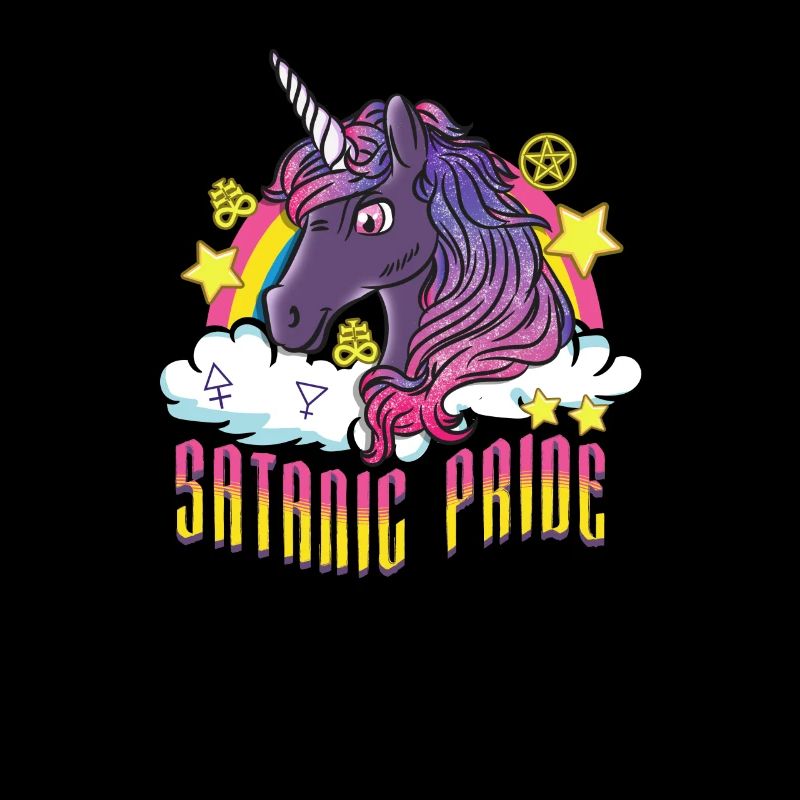 Satanic Pride I Creepy Cute Einhorn