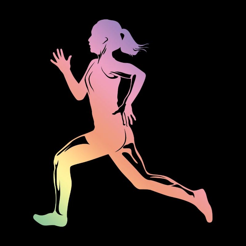 silhouette de coureur de course