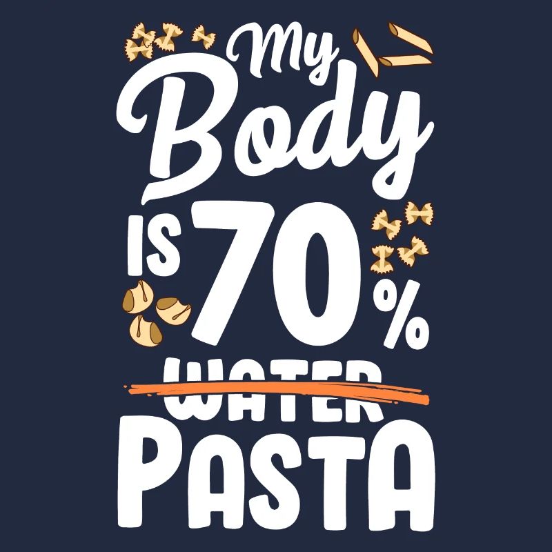 Mon corps est composé à 70% de pâtes
