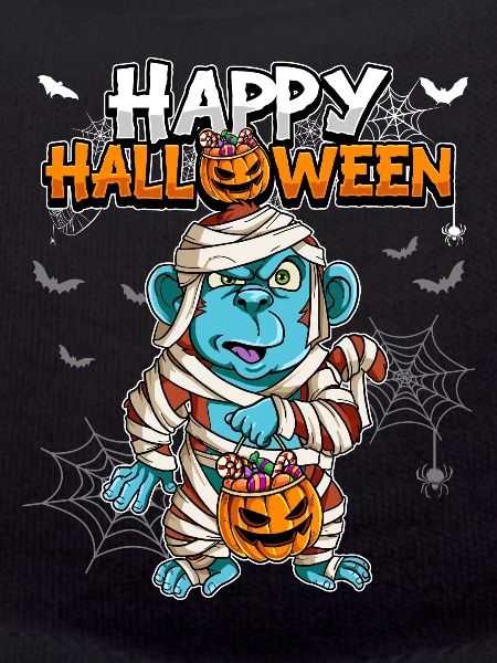 Halloween Monkey Mummy