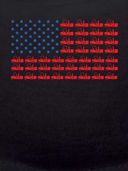 USA Fahne Gabelstapler