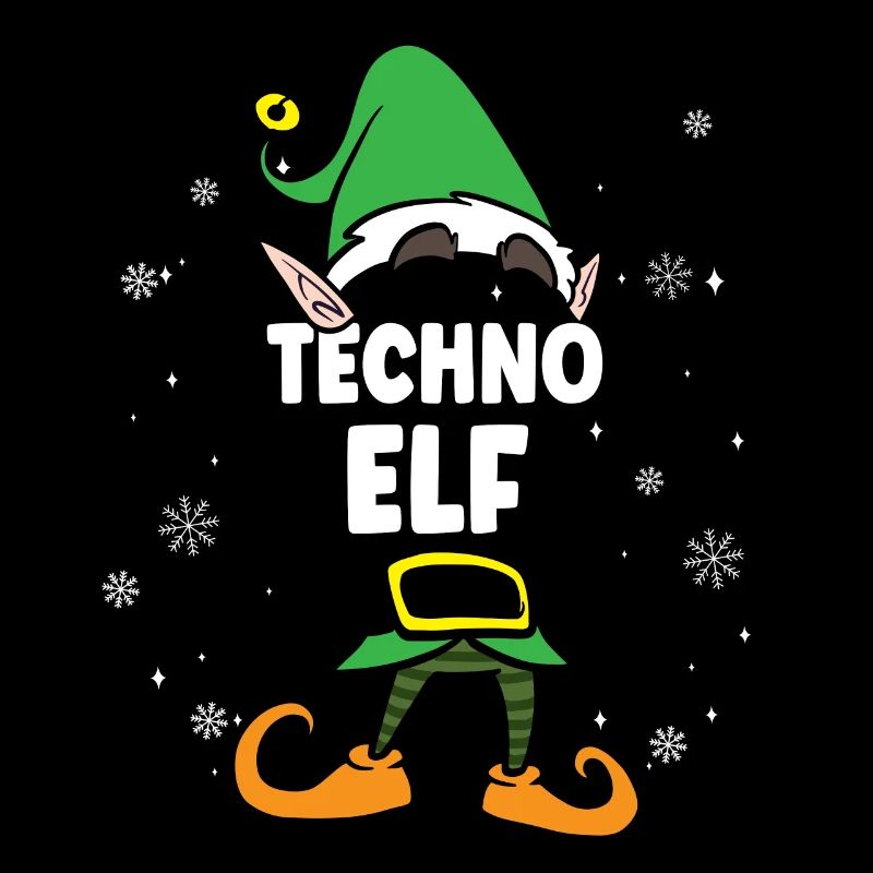 Techno Elf Partnerlook Weihnachten