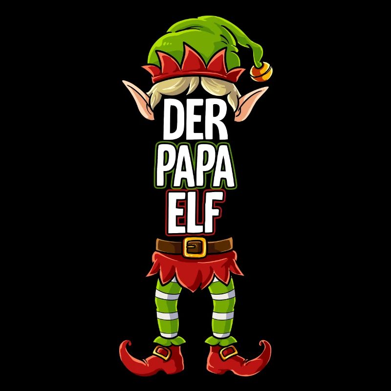 Papa Elf Partnerlook Weihnachten