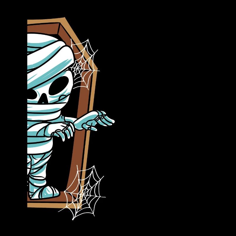 Mummy in the grave Halloween