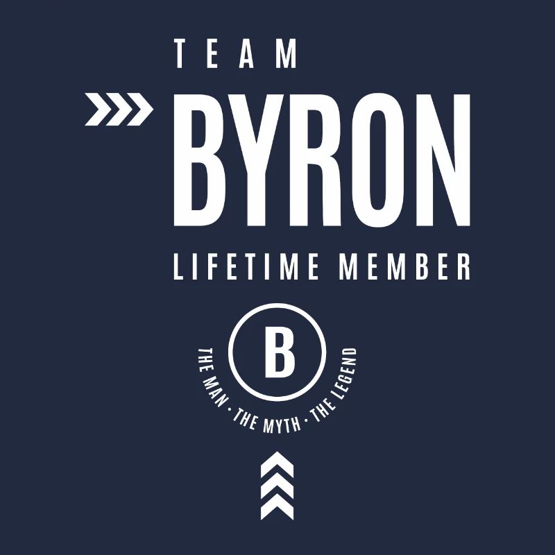 Team Byron Lifetime Member Personalisierter Name