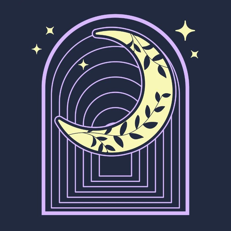 Croissant Pastel Goth Moon Sorcière
