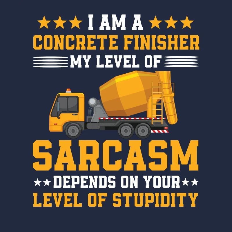 Sarcastic concrete paver saying
