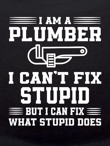 Funny plumber's gift