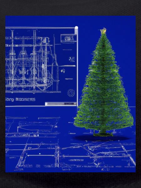 Weihnachten Weihnachtsbaum Schematic Blaupause