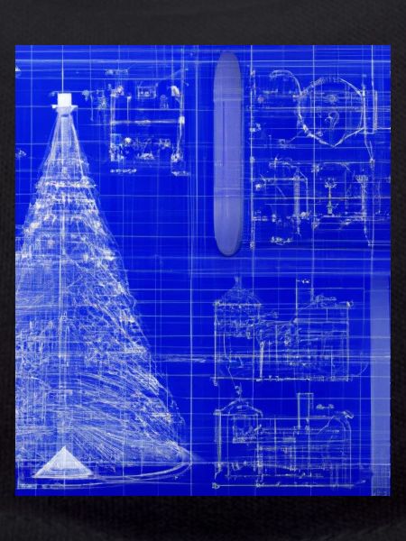 Weihnachten Weihnachtsbaum Schematic Blaupause