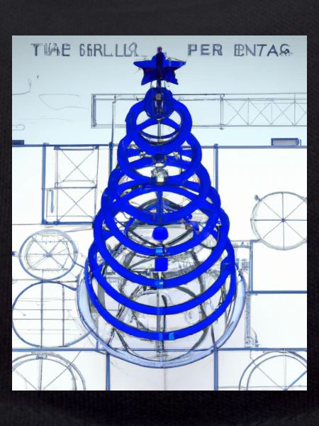 Weihnachten Weihnachtsbaum Schematic Blaupause