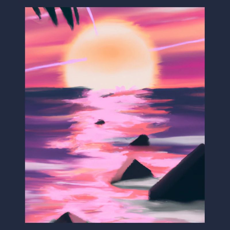 Vaporwave Sun Synthwave Sunset