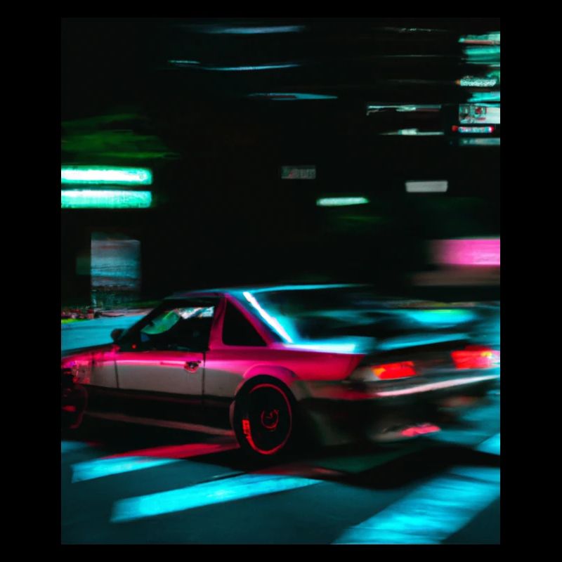 Vaporwave Esthétique Synthwave Car