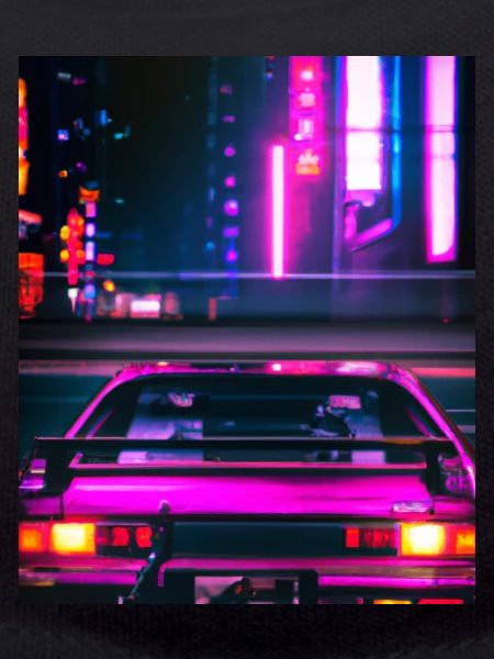 Vaporwave Esthétique Synthwave Car