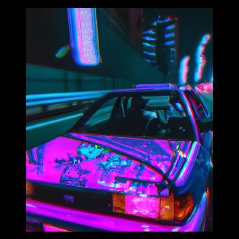 Vaporwave Esthétique Synthwave Car