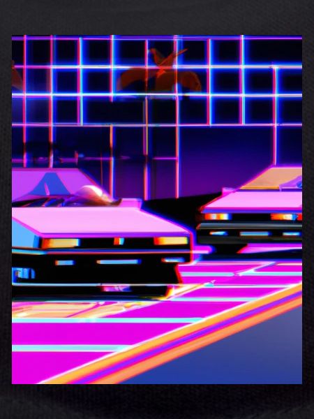 Vaporwave Esthétique Synthwave Car