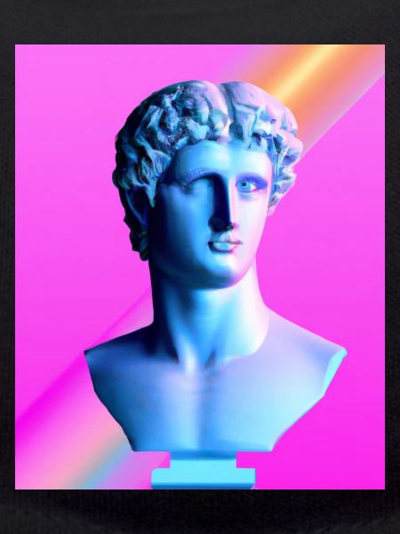 Vaporwave Statue Buste romain