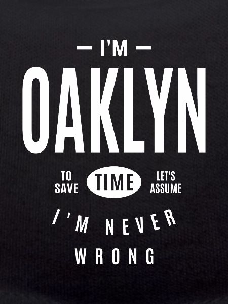 Oaklyn Personalized Name