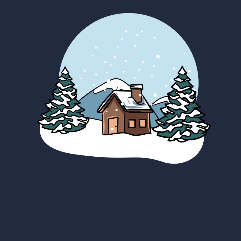 Winter landscape snow
