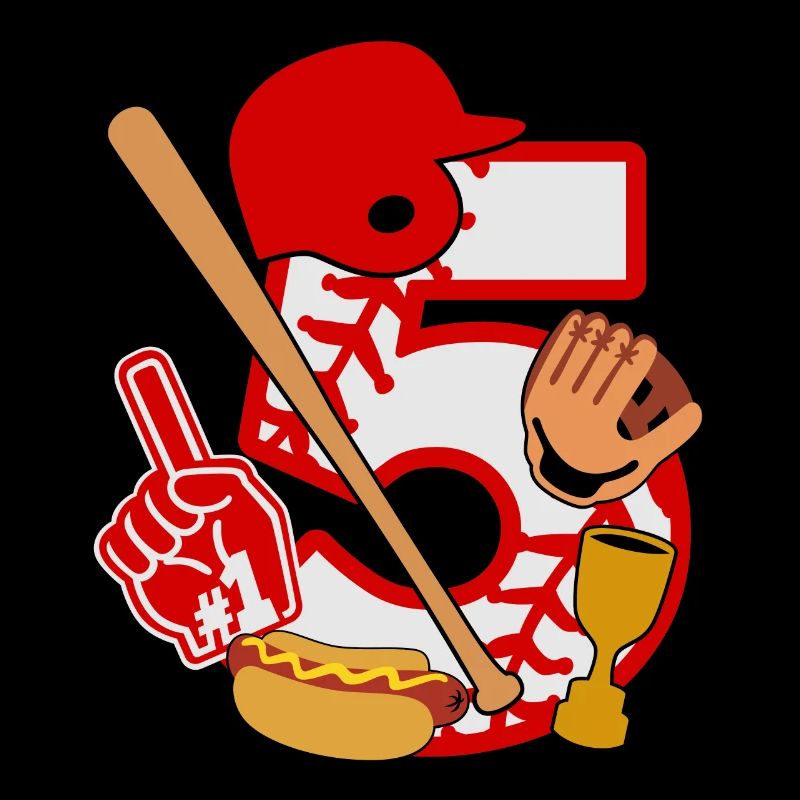 Fête du 5e anniversaire de baseball Numéro 5 - 5 ans