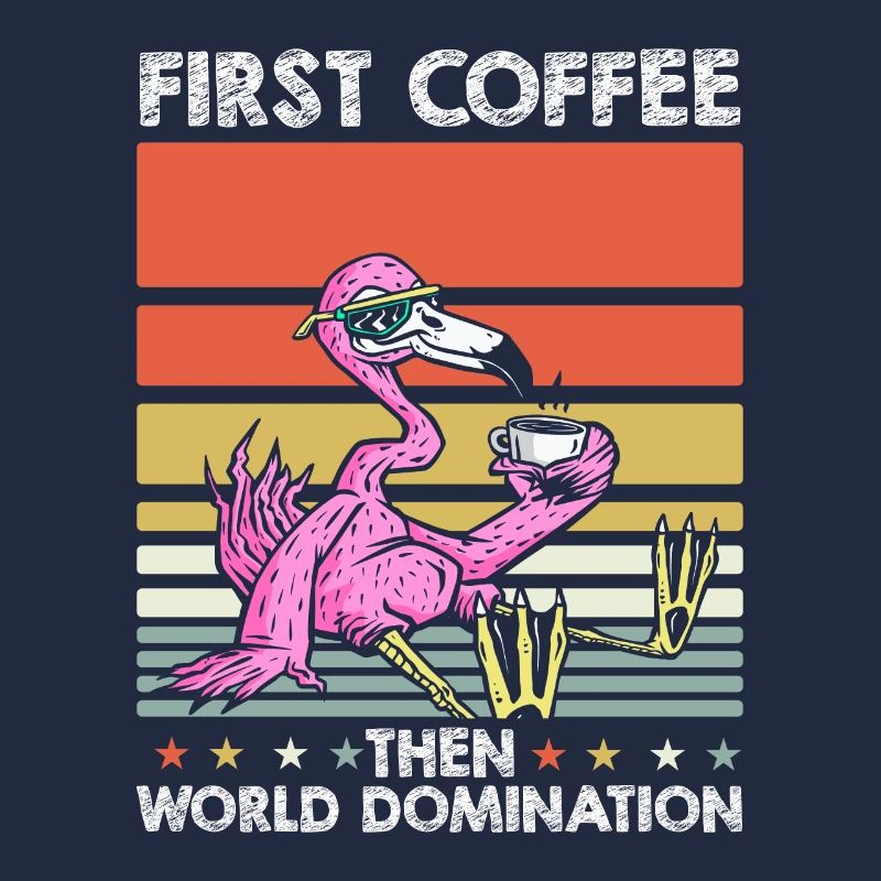 Flamingo Kaffee Sonnenbrille