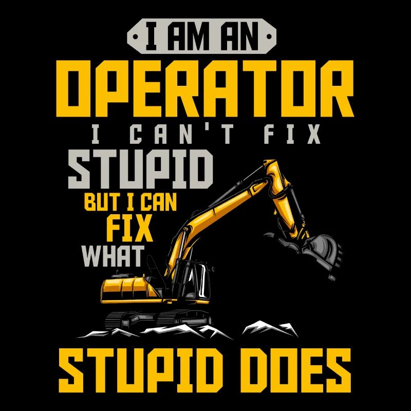 Baggerfahrer Angestellter Geburtstag