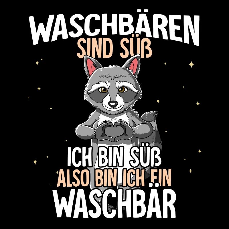 Waschbären Sind Süß Waschbär