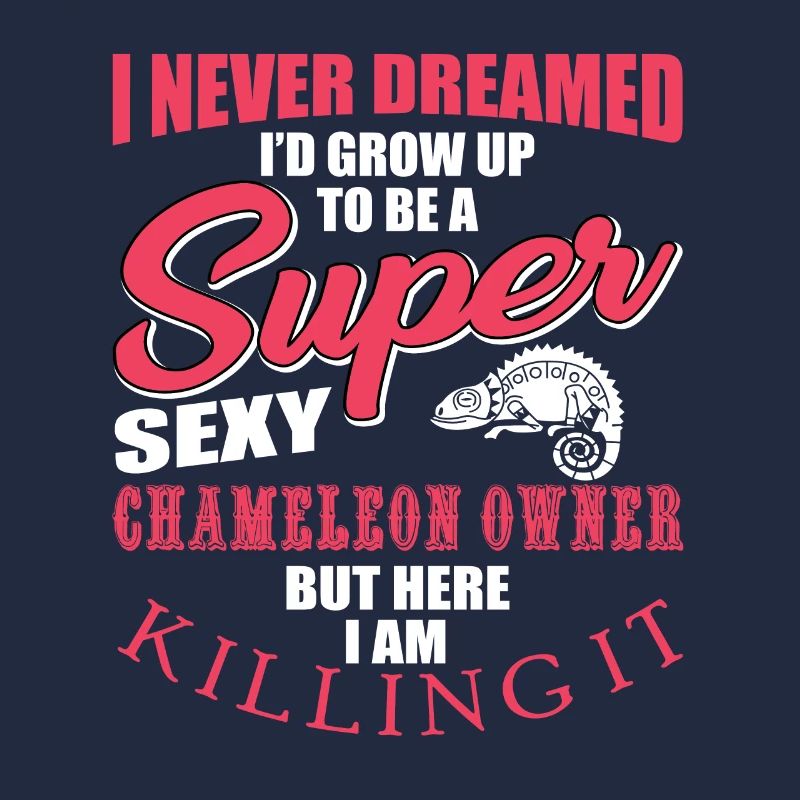 Funny Chameleon Design